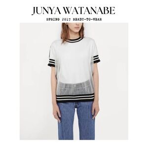 Junya Watanabe x Comme Des Garcons See-Through Mesh Oversized Sweater